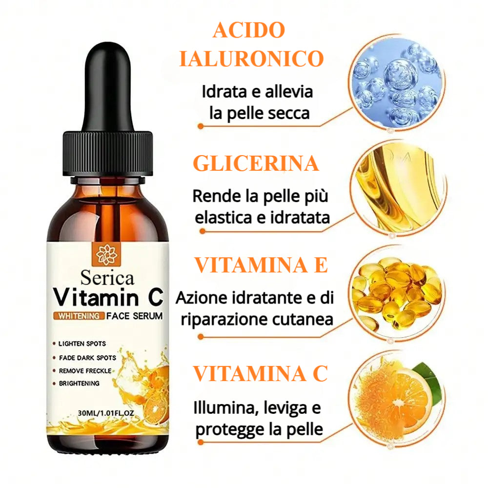 Siero per il viso - con vitamina C e acido ialuronico